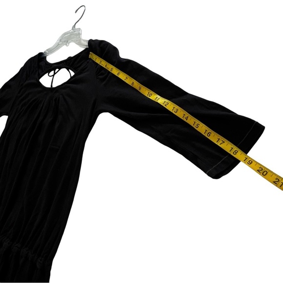 ALO Yoga Bamboo Blend Keyhole Open Back Top Tunic Drop Cinch Waist Size Medium - Picture 12 of 15